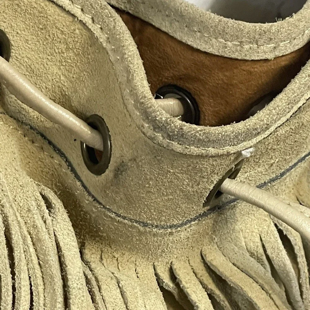 Patricia Nash Crossbody Purse Tan Suede Leather Fringe Bag - Picture 11 of 16